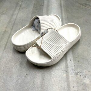 Reebok DMX Recovery Slides Unisex Chalk 100209354 - New